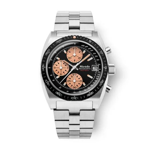 NIVADA GRENCHEN CHRONOSPORT MECAQUARTZ SALMON - AUTOCHRON - ZNAČKY