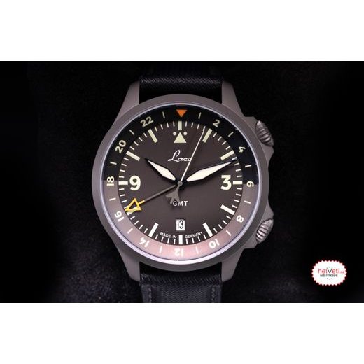 LACO FLIEGER FRANKFURT GMT SCHWARZ - PILOT SPECIAL MODELS - ZNAČKY