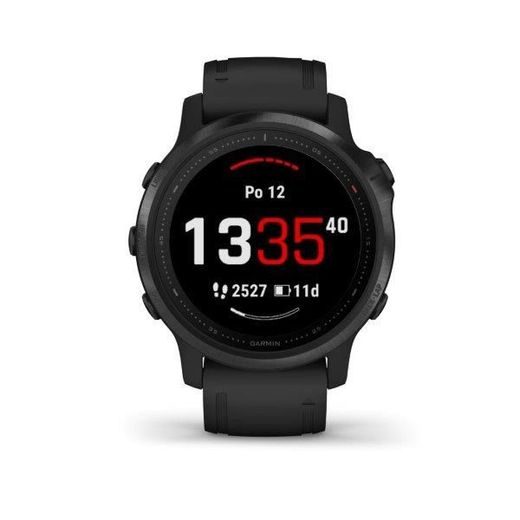 GARMIN FENIX6S PRO GLASS, BLACK/BLACK BAND (MAP/MUSIC) 010-02159-14 - GARMIN - ZNAČKY