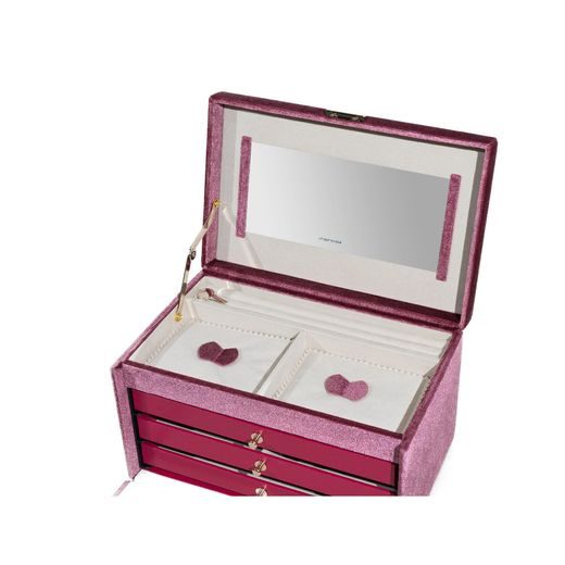 JEWELLERY BOX FRIEDRICH LEDERWAREN CHENILLE 23343-9 - JEWELLERY BOXES - ACCESSORIES
