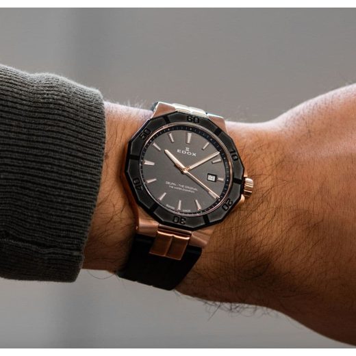 EDOX DELFIN QUARTZ DATE 53021-37RNCA-NIR - DELFIN - BRANDS