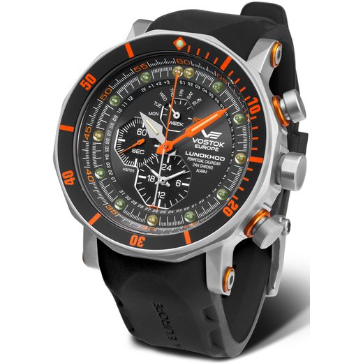 VOSTOK EUROPE LUNOCHOD-2 MULTIFUNCIONAL LINE YM86-620A506 (+ ČERNÝ GUMOVÝ ŘEMÍNEK) - LUNOCHOD-2 - ZNAČKY