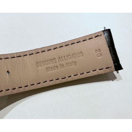 ŘEMÍNEK KOŽENÝ BALL ČERNÝ KROKODÝL 20 MM - ŘEMÍNKY - OSTATNÍ