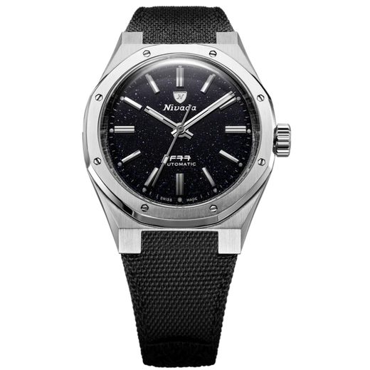 NIVADA GRENCHEN F77 SST DARK BLUE AVENTURINE BATON HANDS MK2 - 38MM - F77 - BRANDS