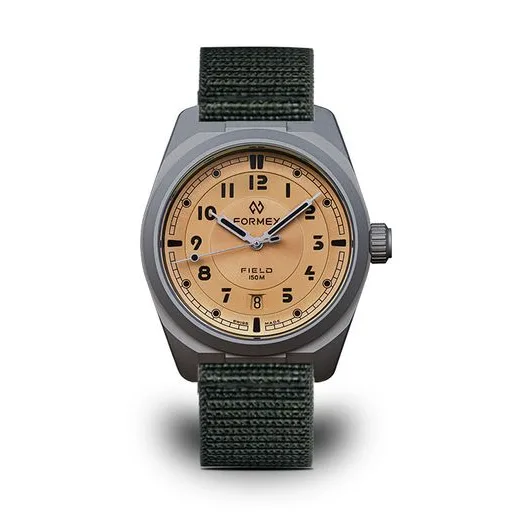 FORMEX FIELD AUTOMATIC GEN 2 GOLDEN HONEY NYLON-VELCRO KHAKI GREEN 0660.1.6585.877 - FIELD AUTOMATIC - ZNAČKY