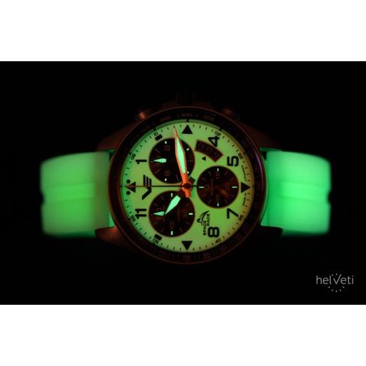 VOSTOK EUROPE SPACE RACE CHRONO LINE 6S30-325A743 - WHITE RUBBER STRAP (LUMINOUS) - SPACE RACE - BRANDS