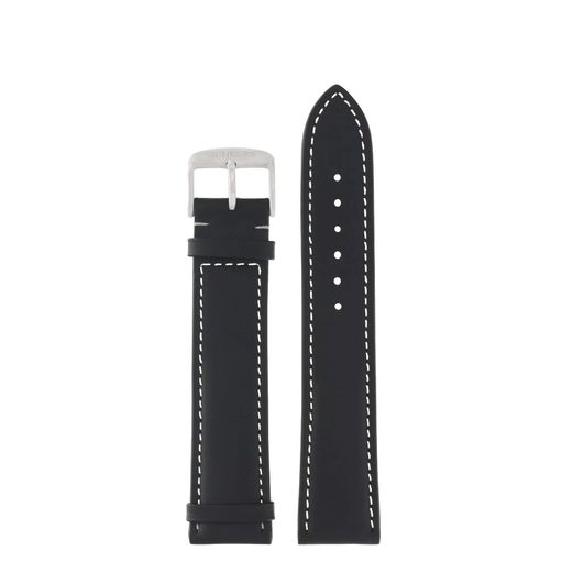 KOŽENÝ ŘEMÍNEK JUNKERS XL 22MM - ČERNÝ/BÍLÉ PROŠITÍ - ŘEMÍNKY - OSTATNÍ
