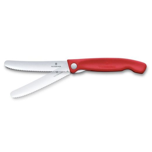 PIKNIKOVÝ NŮŽ VICTORINOX SWISS CLASSIC WAVY 11CM ČERVENÝ 6.7831.FC1 - KAPESNÍ NOŽE - OSTATNÍ