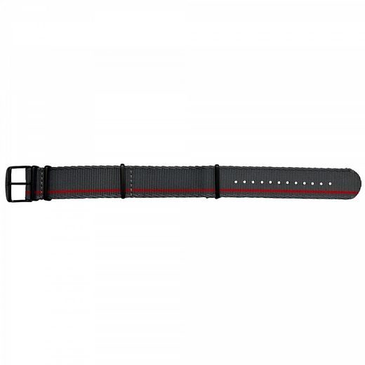 TRASER TEXTILE BELT FOR P68 PATHFINDER T100 GREY-RED - STRAPS - ACCESSORIES