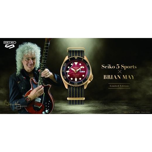 SEIKO 5 SPORTS BRIAN MAY LIMITED EDITION SRPH80K1 RED SPECIAL II - SEIKO - ZNAČKY