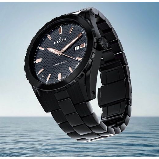EDOX GRAND OCEAN DATE - GENTS 53102-37NM-NIR - GRAND OCEAN - BRANDS