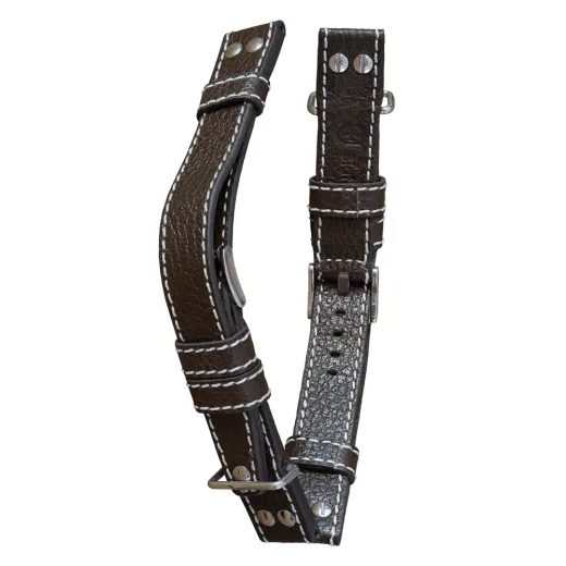 KOŽENÝ ŘEMÍNEK BIATEC | TMAVĚHNĚDÝ NAVIGATOR Z BŮVOLÍ KŮŽE - 20 MM - STRAPS - ACCESSORIES