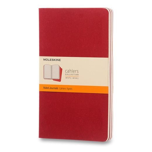 SEŠITY MOLESKINE CAHIER VÝBĚR BAREV, 3KS - MĚKKÉ DESKY - L, LINKOVANÝ 1331/22372 - DIÁŘE A ZÁPISNÍKY - OSTATNÍ