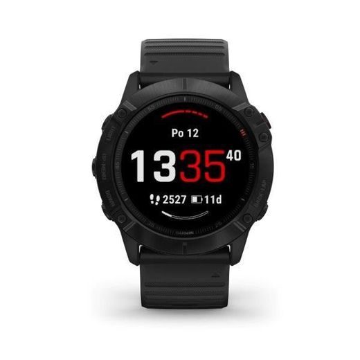 GARMIN FENIX6X PRO GLASS, BLACK/BLACK BAND (MAP/MUSIC) 010-02157-01 - GARMIN - BRANDS