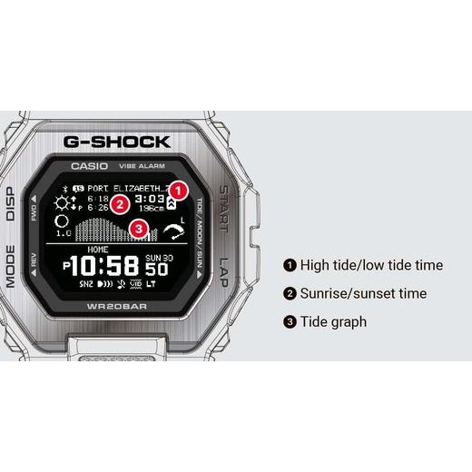 CASIO G-SHOCK G-LIDE GBX-100-7ER - CASIO - BRANDS