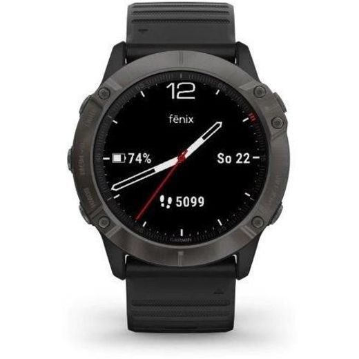 GARMIN FENIX6X PRO SAPPHIRE, GRAYDLC/BLACK BAND (MAP/MUSIC) 010-02157-11 - FENIX 6X - ZNAČKY