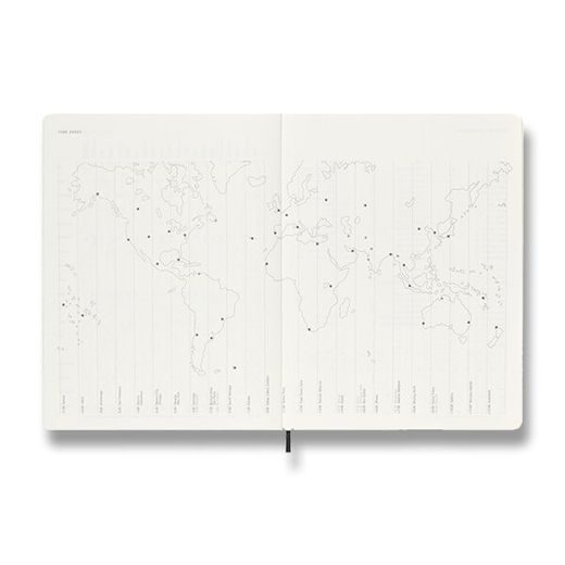 DIÁŘ MOLESKINE 2022-23 18MĚSÍČNÍ ČERNÝ - MĚKKÉ DESKY - XL 1206/5706019 - DIÁŘE A ZÁPISNÍKY - OSTATNÍ