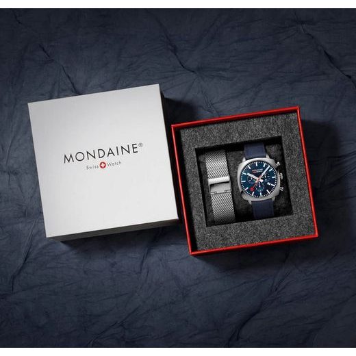 MONDAINE SQUAR CHRONO MSL.41440.LD.SET - CUSHION - BRANDS