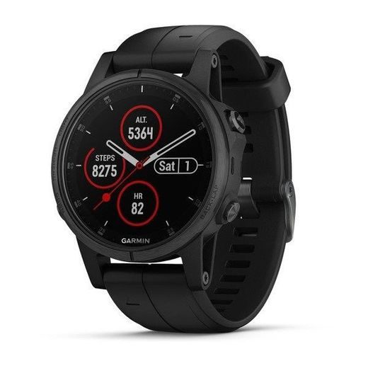 GARMIN FENIX5S PLUS SAPPHIRE BLACK, BLACK BAND 010-01987-03 - GARMIN - ZNAČKY