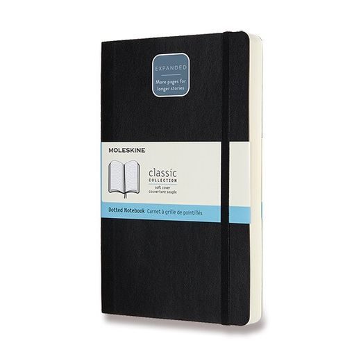 ZÁPISNÍK MOLESKINE EXPANDED - MĚKKÉ DESKY - L, TEČKOVANÝ 1331/1127471 - DIÁŘE A ZÁPISNÍKY - OSTATNÍ