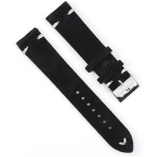 VINTAGE LEATHER STRAP - BLACK - STRAPS - ACCESSORIES