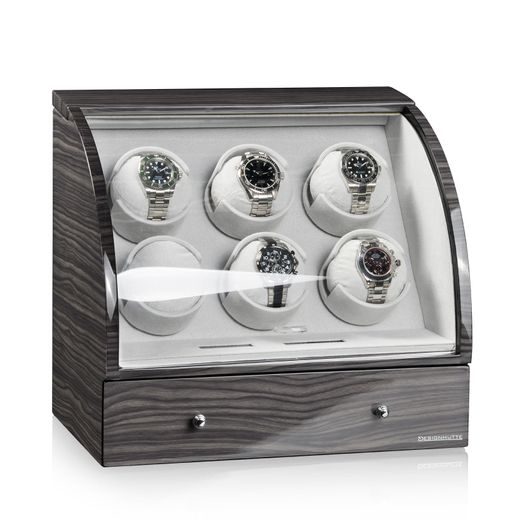 WATCH WINDER DESIGNHÜTTE BASEL 6 LCD 70005-34 - WATCH WINDERS - ACCESSORIES