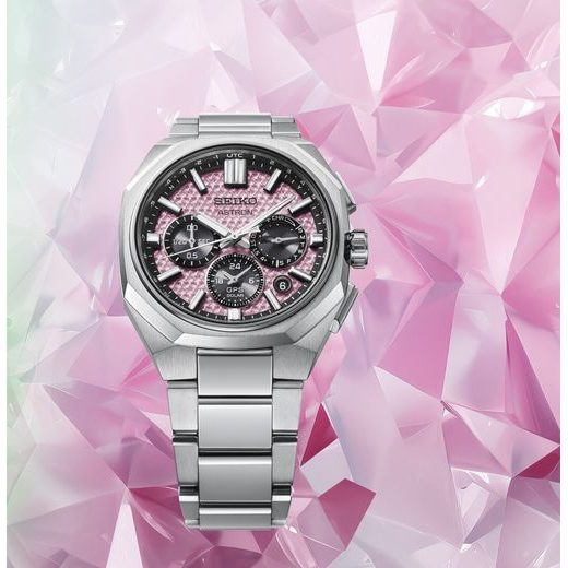 SEIKO ASTRON DUAL-TIME CHRONOGRAPH HAB006J1 CRYSTAL PINK LIMITED EDITION - ASTRON - ZNAČKY