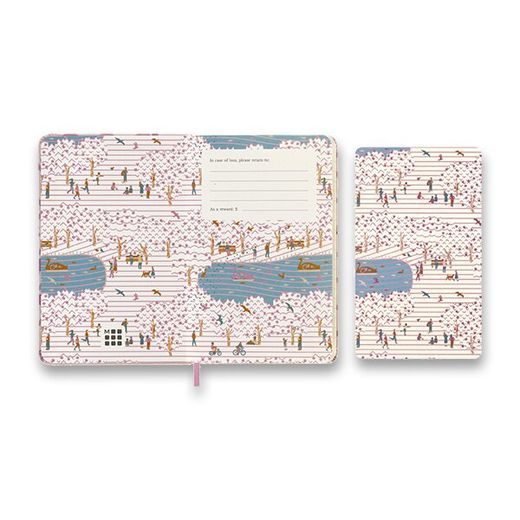 ZÁPISNÍK MOLESKINE SAKURA 2022 COUPLE - TVRDÉ DESKY - S, LINKOVANÝ 1331/1914293 - DIÁŘE A ZÁPISNÍKY - OSTATNÍ