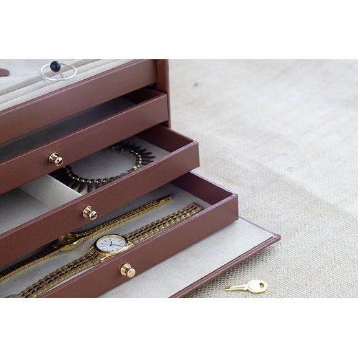 JEWELLERY BOX FRIEDRICH LEDERWAREN CORDOBA 26217-3 - JEWELLERY BOXES - ACCESSORIES