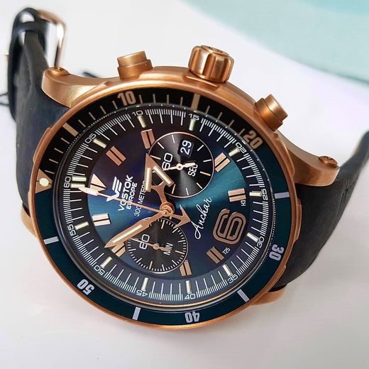 VOSTOK EUROPE ANCHAR SUBMARINE CHRONO LINE 6S21/510O586 - ANCHAR SUBMARINE - ZNAČKY