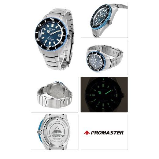 CITIZEN FUJITSUBO PROMASTER MARINE AUTOMATIC DIVER'S SUPER TITANIUM PROMASTER 35TH ANNIVERSARY LIMITED EDITION NB6026-56L - PROMASTER - BRANDS
