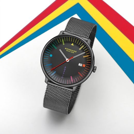 MONDAINE DOPPIO BAUHAUS INSPIRED QUARTZ MLE.41221.SM - DOPPIO - MĂRCI