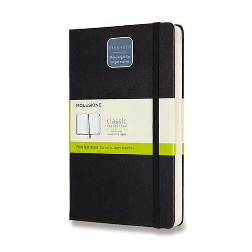 ZÁPISNÍK MOLESKINE EXPANDED VÝBĚR BAREV - TVRDÉ DESKY - L, ČISTÝ 1331/111717 - DIÁŘE A ZÁPISNÍKY - OSTATNÍ