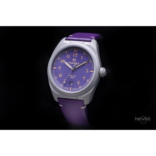 FORMEX FIELD AUTOMATIC ULTRA VIOLET BOLGHERI VIOLET LEATHER STRAP 0660.1.6593.799 - FIELD AUTOMATIC - BRANDS