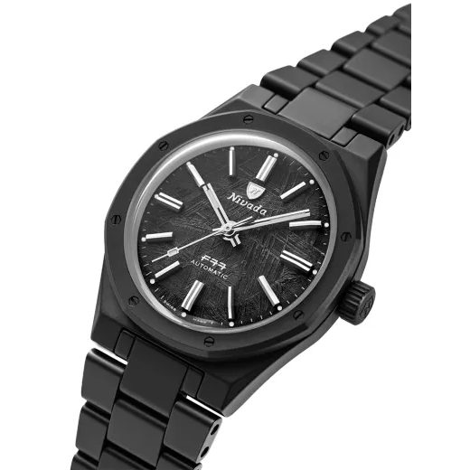 NIVADA GRENCHEN F77 BLACK CERAMIC METEORITE - F77 - ZNAČKY