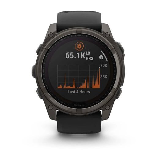 GARMIN FENIX® 8 – 51 MM, SOLAR, SAPPHIRE SAPPHIRE, CARBON GREY DLC TITANIUM S BLACK/GREY SILIKONOVÝM ŘEMÍNKEM 010-02907-11 - FENIX 8 51MM - ZNAČKY