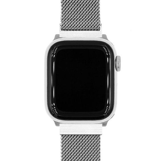 ŘEMÍNEK HIRSCH MILANAISE PRO APPLE WATCH - STŘÍBRNÝ - STRAPS - ACCESSORIES