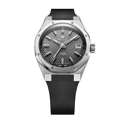 NIVADA GRENCHEN F77 SST GREY MK2 DATE - 38 MM - F77 - ZNAČKY