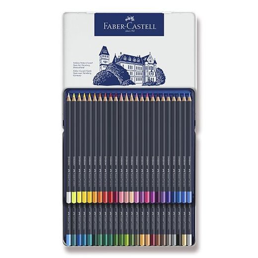 SADA PASTELKY FABER-CASTELL GOLDFABER V PLECHOVÉ KRABIČCE - 48 BAREV 0086/1147480 - PŘÍSLUŠENSTVÍ - OSTATNÍ