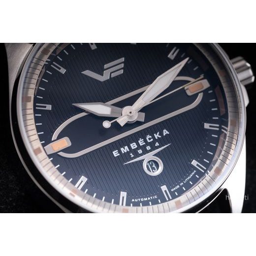 VOSTOK EUROPE LIMITED EDITION EMBÉČKA AUTOMATIC LINE NH35-325A498 - BROWN LEATHER STRAP - EMBÉČKA - BRANDS