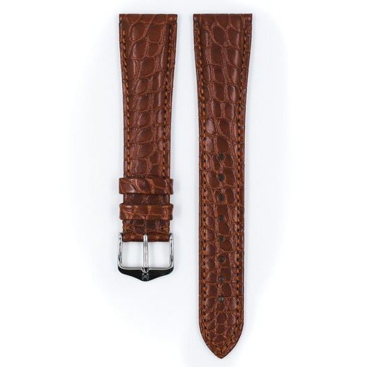 ŘEMÍNEK HIRSCH REGENT 2 ALLIGATOR - ZLATOHNĚDÝ, MAT - STRAPS - ACCESSORIES