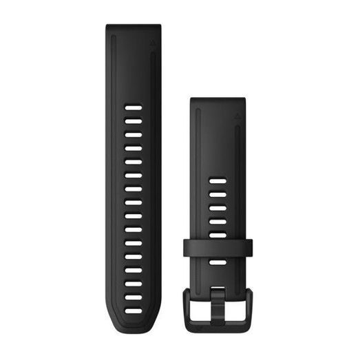 GARMIN QUICKFIT 20 STRAP, SILICONE, BLACK, BLACK BUCKLE - 010-12867-00 - STRAPS - ACCESSORIES