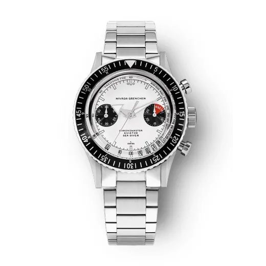 NIVADA GRENCHEN CHRONOMASTER WHITE PANDA INTER. BEZEL - MANUAL - CHRONOMASTER - ZNAČKY