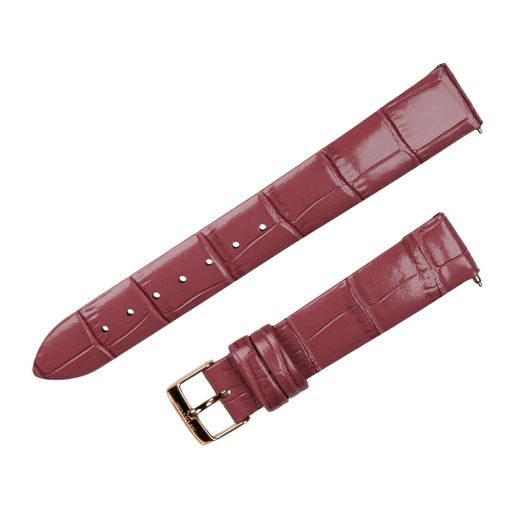 BORDEAUX LEATHER STRAP AVIATOR FOR DOUGLAS MOONFLIGHT V.1.33.2.265.4 - GOLD BUCKLE - STRAPS - ACCESSORIES