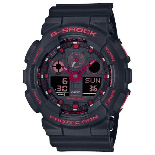 CASIO G-SHOCK GA-100BNR-1AER IGNITE RED SERIES - CASIO - BRANDS