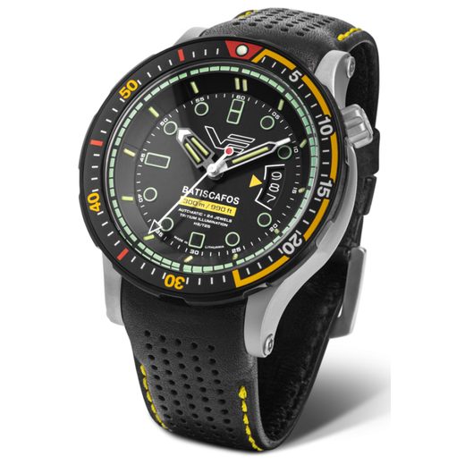 VOSTOK EUROPE BATISCAFOS AUTOMATIC NH35-511E767 - YELLOW RUBBER STRAP - BATISCAFOS - BRANDS