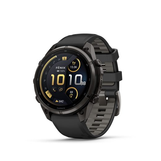 GARMIN FENIX® 9 - 47 MM, CARBON GRAY DLC BLACK/PEBBLE 010-04336-11 - FENIX 9 PRO INREACH - ZNAČKY