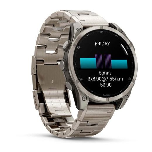 GARMIN FENIX® 8 – 47 MM, AMOLED SAPPHIRE, TITANIUM, VENTILATED TITANIUM BAND 010-02904-40 - FENIX 8 47MM - BRANDS