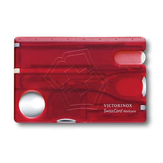 VICTORINOX SWISSCARD NAILCARE RED - POCKET KNIVES - ACCESSORIES