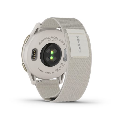 GARMIN APPROACH® S50 CREAM GOLD, NYLONOVÝ ŘEMÍNEK IVORY COMFORTFIT 010-03010-01 - APPROACH - ZNAČKY